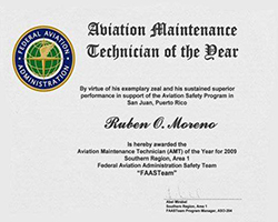 FAA Maintenance Technician of the Year